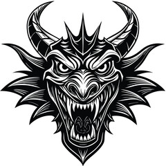 Powerful Dragon Artwork in Vector Style