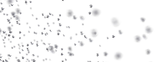 Colorful confetti on white background