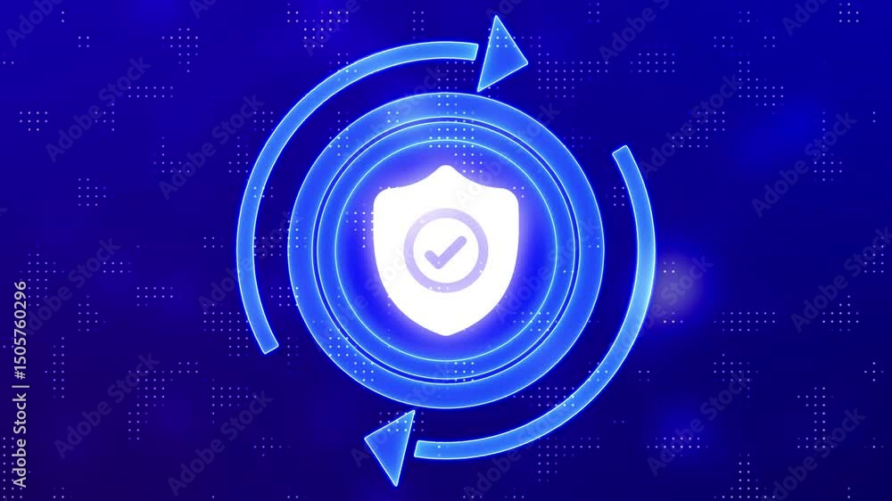 Poster cyber security, network protection and digital data with shield symbol digital concept. network, cyb