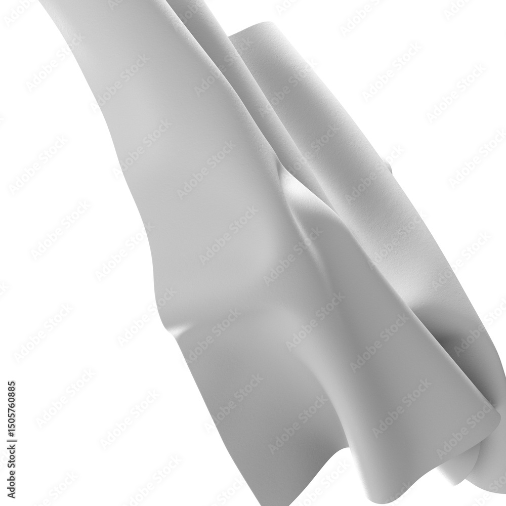 Aufkleber Close-up of a white fabric with a soft, draped texture. Ideal for backgrounds or design elements.