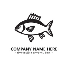 Fish logo company design vector illustration