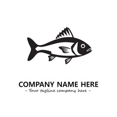 Fish logo company design vector illustration