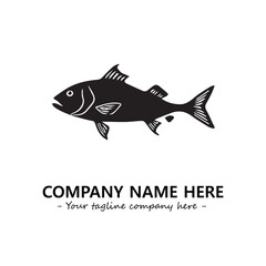 Fish logo company design vector illustration