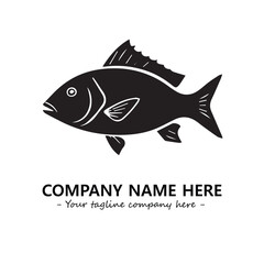 Fish logo company design vector illustration