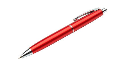 Isolated Red Metal Pen