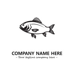 Fish logo company design vector illustration