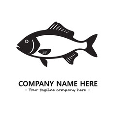 Fish logo company design vector illustration