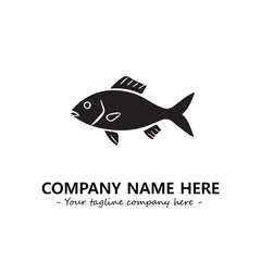 Fish logo company design vector illustration