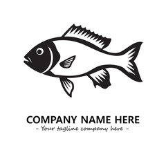 Fish logo company design vector illustration