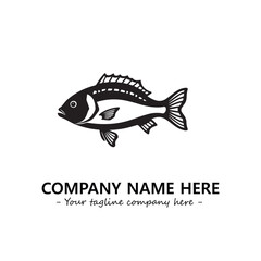 Fish logo company design vector illustration