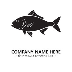 Fish logo company design vector illustration