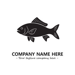 Fish logo company design vector illustration