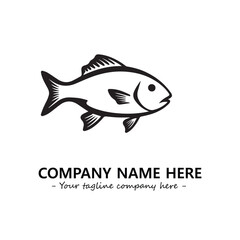 Fish logo company design vector illustration