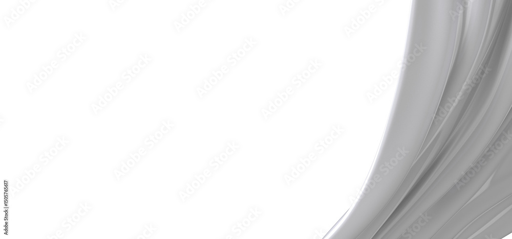 Leinwandbilder close-up of white fabric with smooth texture, displaying elegant draping and soft folds