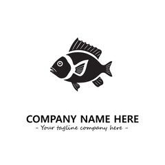 Fish logo company design vector illustration