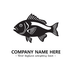 Fish logo company design vector illustration