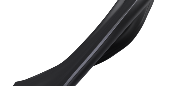 Black Plastic Slide Abstract