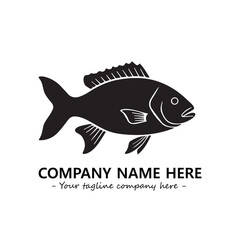 Fish logo company design vector illustration