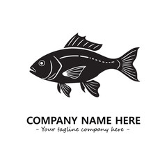 Fish logo company design vector illustration