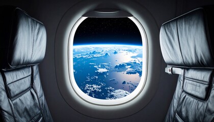 view from airplane window