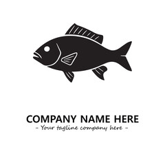 Fish logo company design vector illustration
