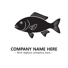 Fish logo company design vector illustration