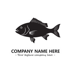 Fish logo company design vector illustration