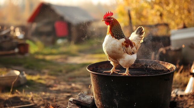 Barbecuing and grilling is one of the oldest cooking method of mankind chicken or other bird or meat are commonly used to coock in this process