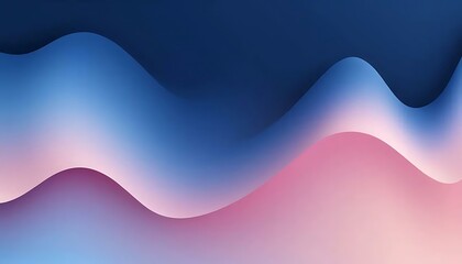 Fototapeta premium Abstract waves blend deep blues and soft pinks, creating a calming and visually appealing design.