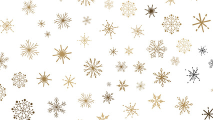 Sparkling Snowfall: Dynamic 3D Illustration of Falling Christmas Snowflakes