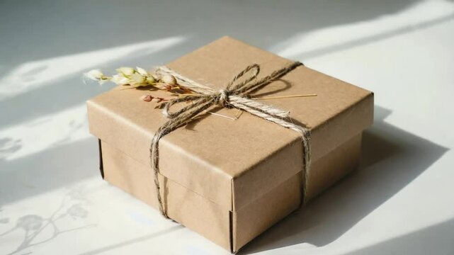 Eco-friendly gift wrapping.