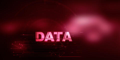 2d illustration Data against white abstract angular design
