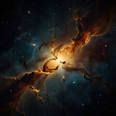 night sky with stars and clouds