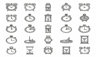 set of icons
