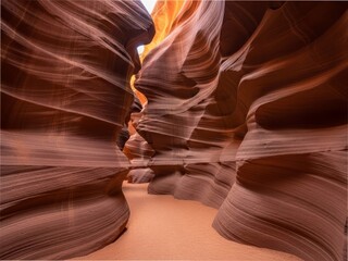 Obraz premium Antelope canyon arizona sandstone swirls nature