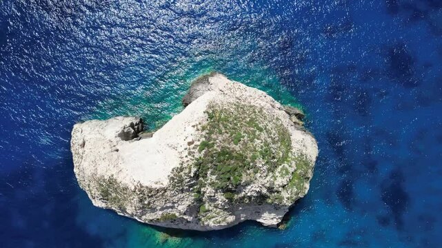 Mizithres - Zakynthos - Grecja - Mizithres to dwie wysepki w południowo-zachodniej części Zakynthos. Nagrane dronem