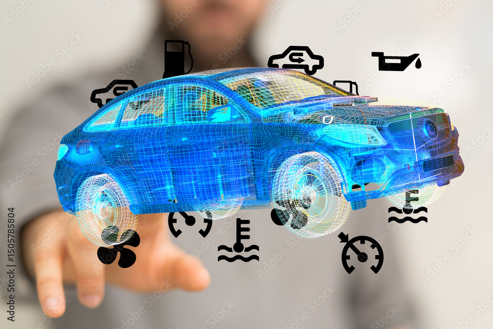 Poster Learn to interpret your car's dashboard warning lights with this helpful guide.  Avoid costly repairs!