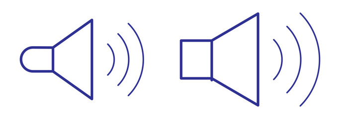 Speaker icon vector. Volume illustration sign. Loudspeaker symbol or logo.
