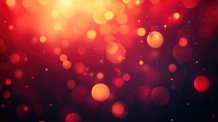 Abstract red bokeh blur background. Sparkling red dust abstract luxury decoration background.