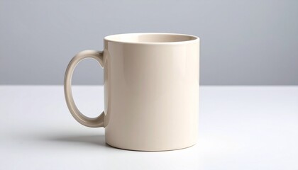 Fototapeta premium white cup on white background