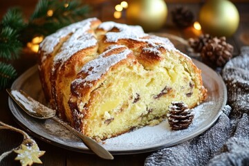 Butterstollen und Pl&auml;tzchen zu Weihnachten
