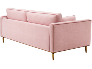 Cotton Sectional Sofa stylish cotton sectional sofa adds comfort., PNG on transparent background
