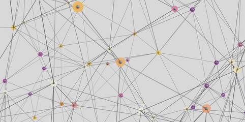 Stock photo of an abstract network visualization. Ideal for technology, connection, and...