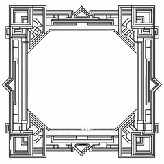 Obraz premium Set of Decorative Borders and Frames – Celtic Knot, Baroque Vintage, and African Tribal Geometric Designs for Invitations, Scrapbooking, and Digital Art & Illustration.