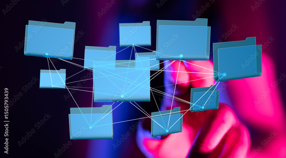 Leinwandbilder Improve data organization and collaboration with our secure file management system.  Boost productivity and efficiency.