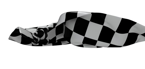 Dramatic close-up of a checkered flag, perfect for sports, racing, and victory themes.