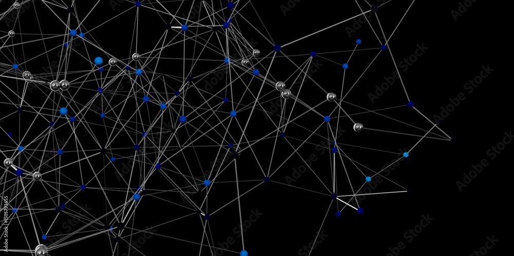 Poster High-tech background image.  Perfect for network, technology, or connection concepts.