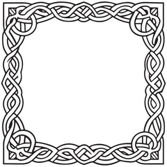 Set of Decorative Borders and Frames – Celtic Knot, Baroque Vintage, and African Tribal Geometric Designs for Invitations, Scrapbooking, and Digital Art & Illustration.