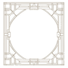 Obraz premium Set of Decorative Borders and Frames – Celtic Knot, Baroque Vintage, and African Tribal Geometric Designs for Invitations, Scrapbooking, and Digital Art & Illustration.