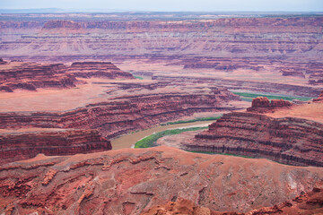 Colorado River basin view from Dead Horse Point, Moab, Utah, USA